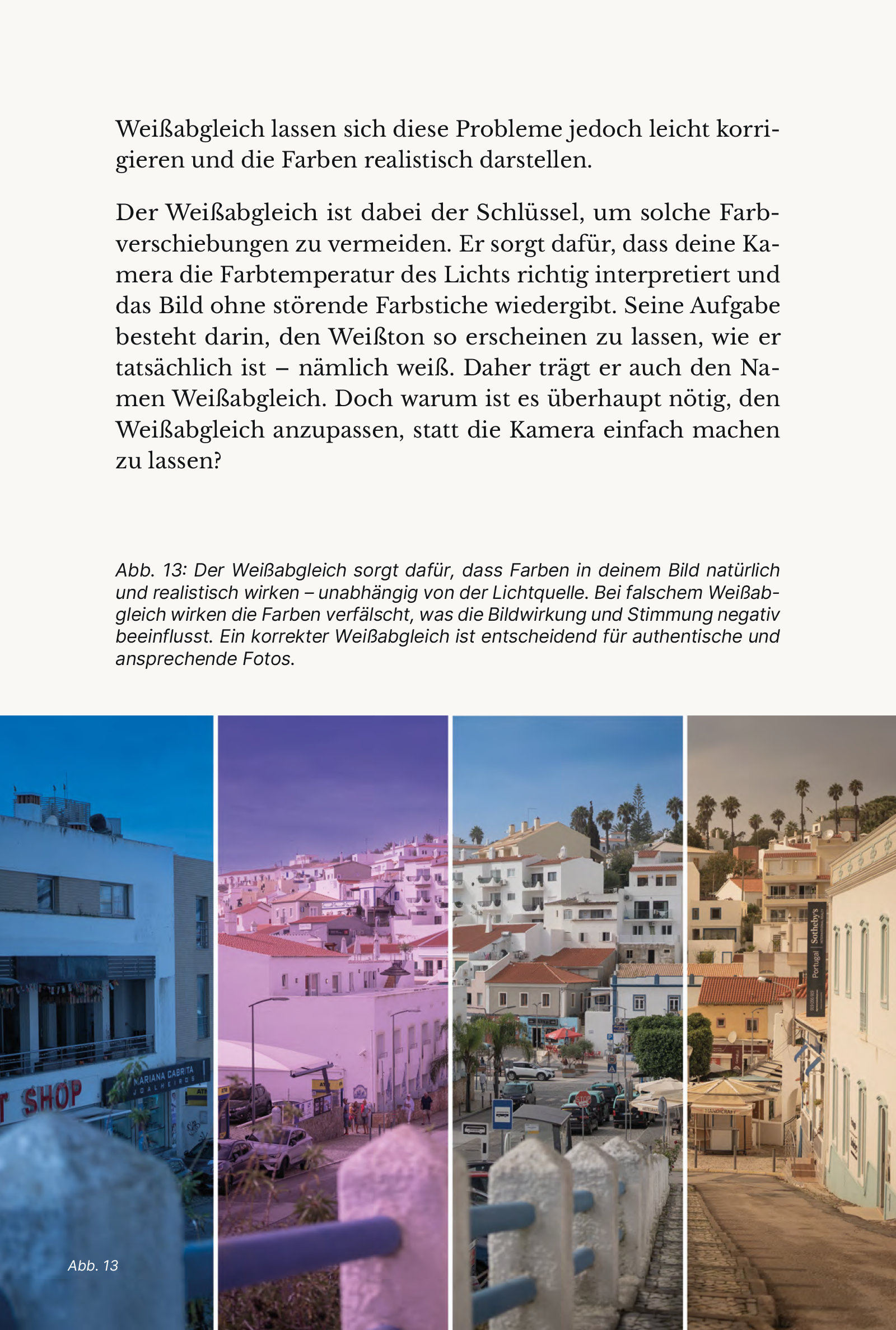 Weißabgleich und Farbe