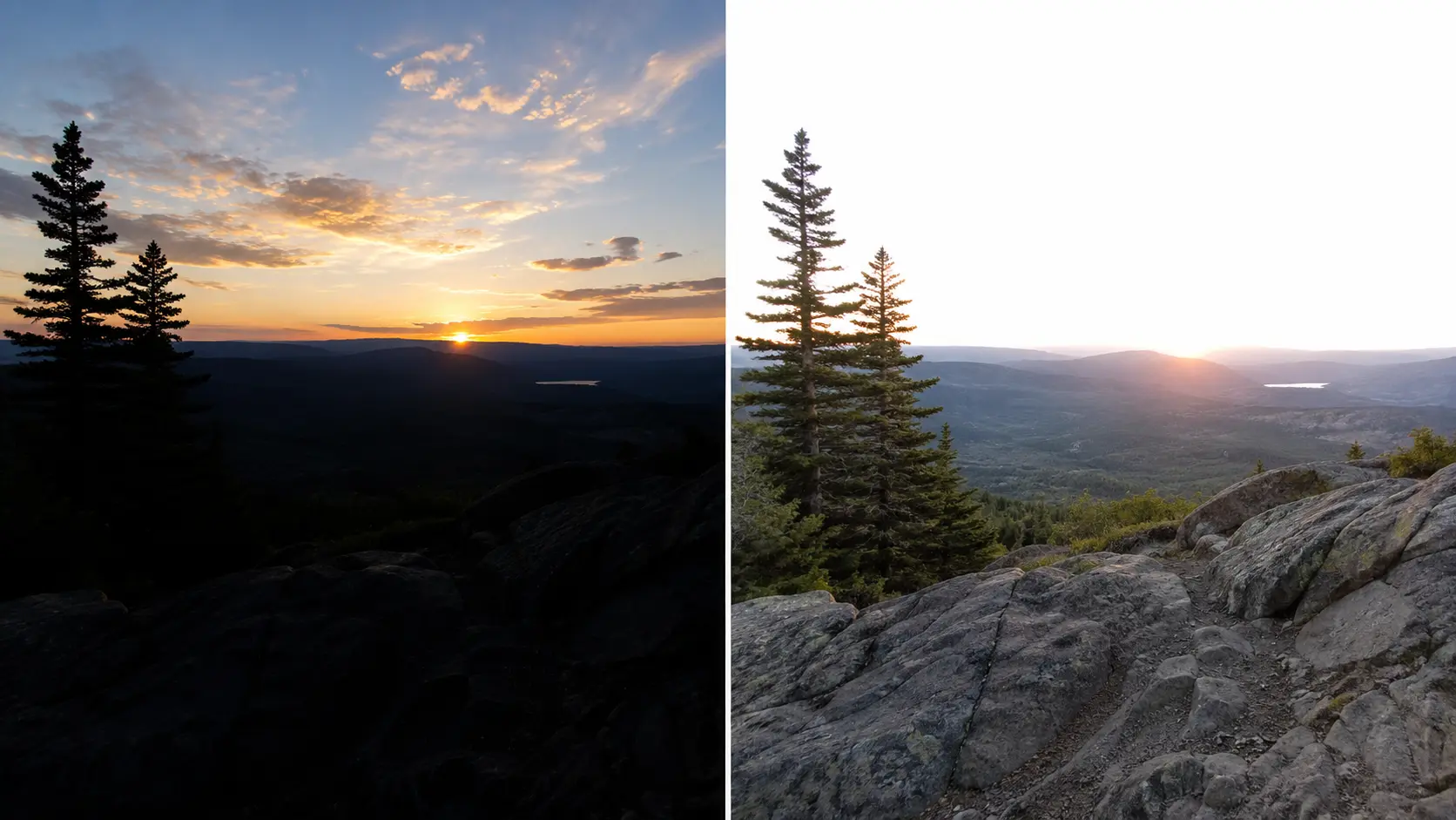 Exposing for the sky vs. the foreground – dynamic range isn't enough for both at once
